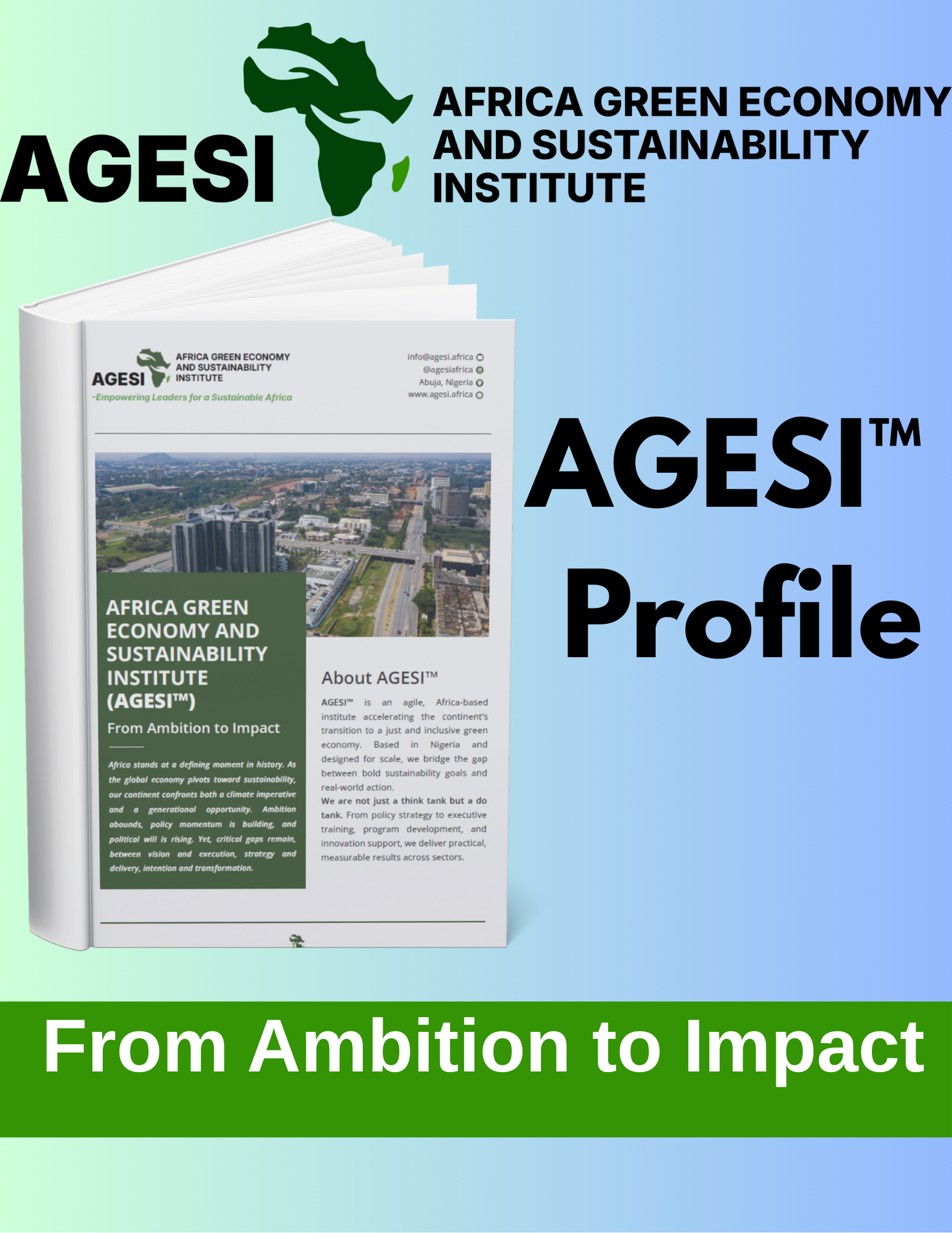 AGESI™ – Africa Green Economy and Sustainability Institute Profile